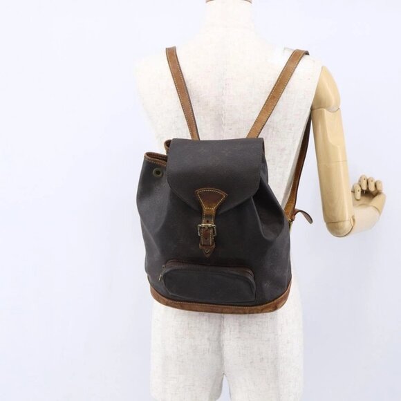 LOUIS VUITTON Monogram Montsouris MM Backpack M51136 LV Auth 150398